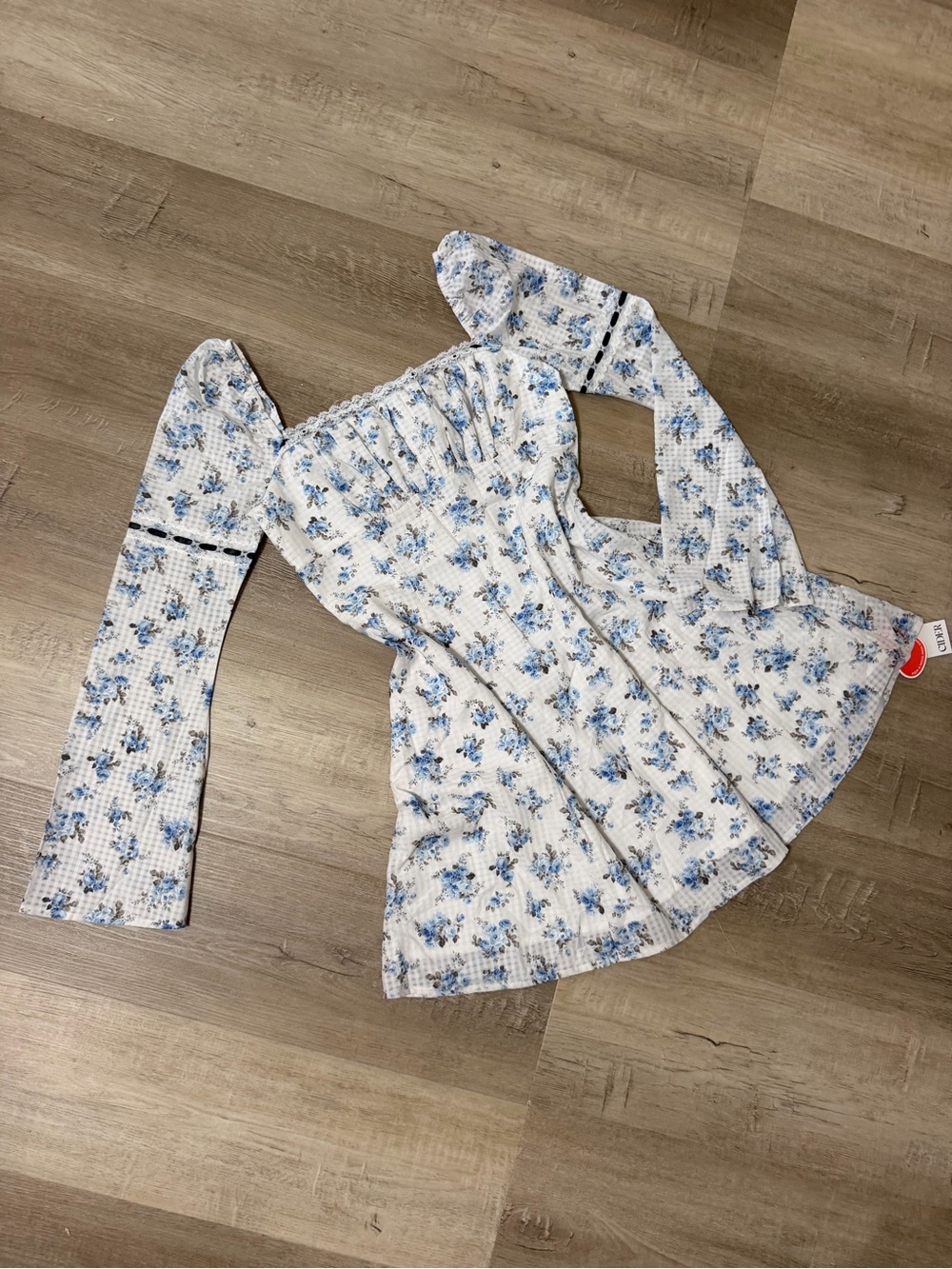 NWT Cider High Waisted Floral Mini Dress